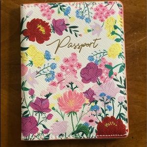 Anthropologie Floral Passport Cover NWT